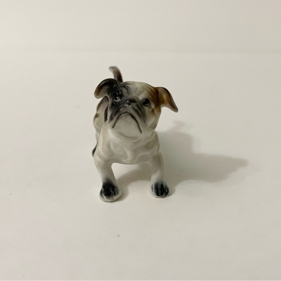 Vintage Lot of 2 Bulldog Porcelain Figurines - Picture 2 of 13